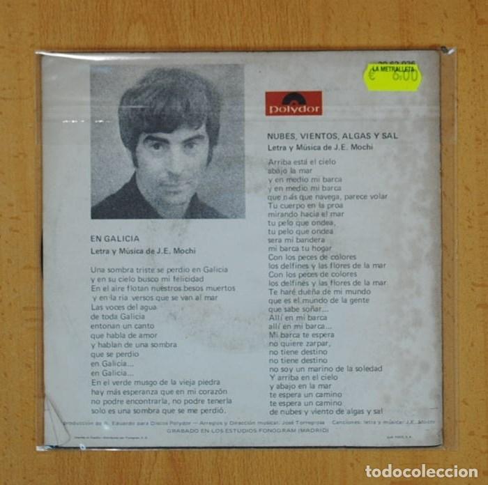 Discos de vinilo: RAFA - EN GALICIA / NUBES, VIENTO, ALGAS Y SAL - SINGLE - Foto 3