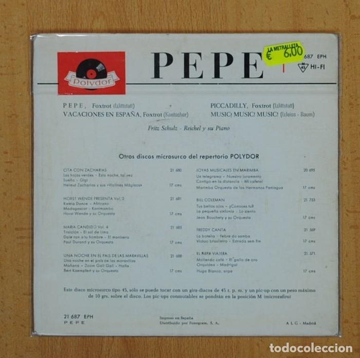 Discos de vinilo: PEPE - PEPE + 3 - EP - Foto 3