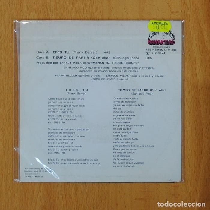 Discos de vinilo: GABRIEL - ERES TU / TIEMPO DE PARTIR - SINGLE - Foto 3