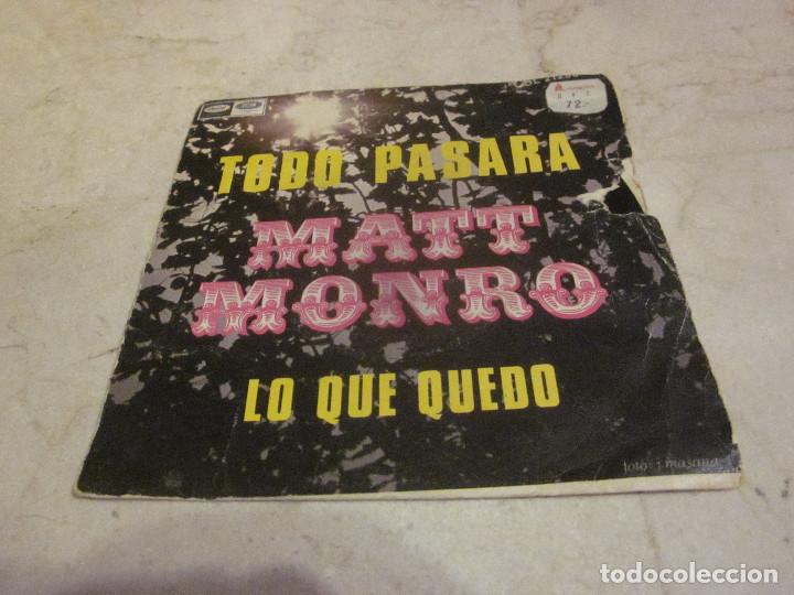 Discos de vinilo: MATT MONRO - TODO PASARA - CAPOTOL RECORDS 1969 - Foto 1
