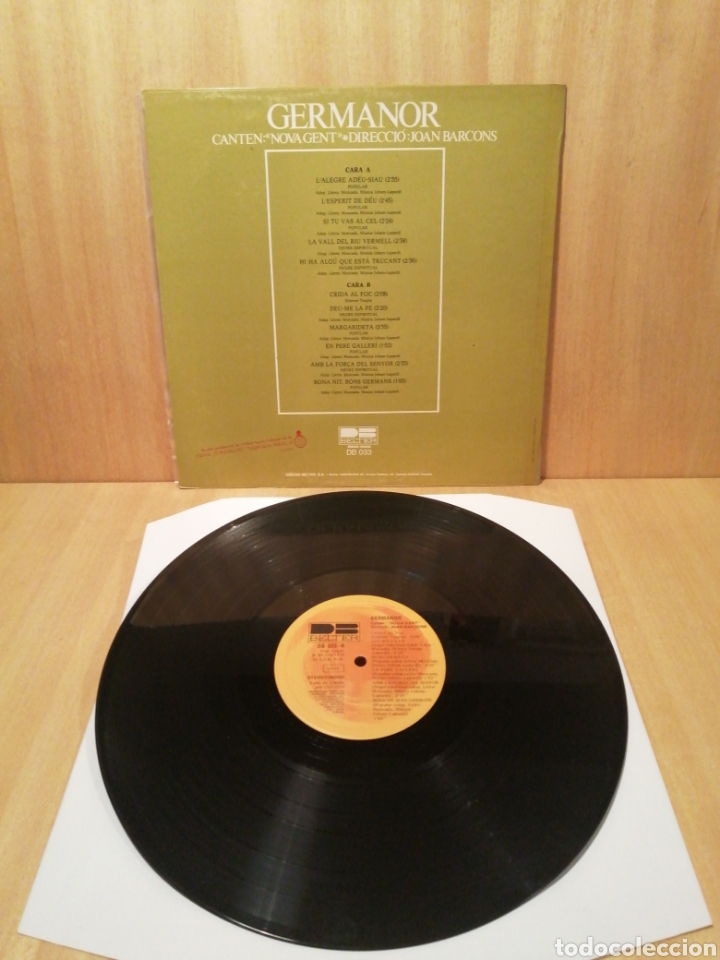 Discos de vinilo: Germanor. Nova Gent. Joan Barcons. - Foto 2