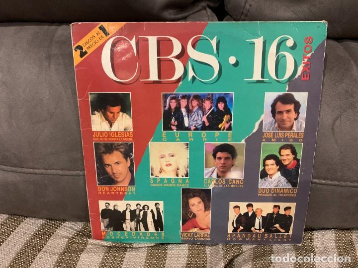 Discos de vinilo: Various &lrm;&ndash; CBS &bull; 16 Exitos. DISCO VINILO. ESTADO VG+/GOOD. 1987 - Foto 1