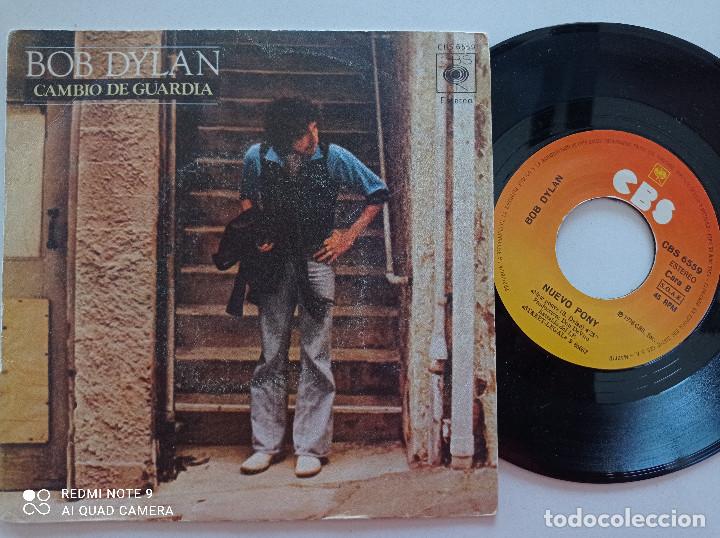 Discos de vinilo: BOB DYLAN - Cambio De Guardia - SINGLE CBS ESPA&Ntilde;A 1978 - Foto 1