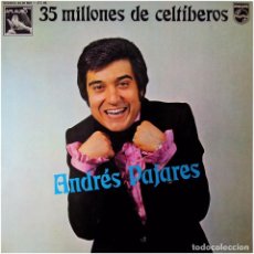 Discos de vinilo: ANDRÉS PAJARES - 35 MILLONES DE CELTIBEROS - LP SPAIN 1976 - PHILIPS ‎64 29 869 SERIE APLAUSO. Lote 249046960