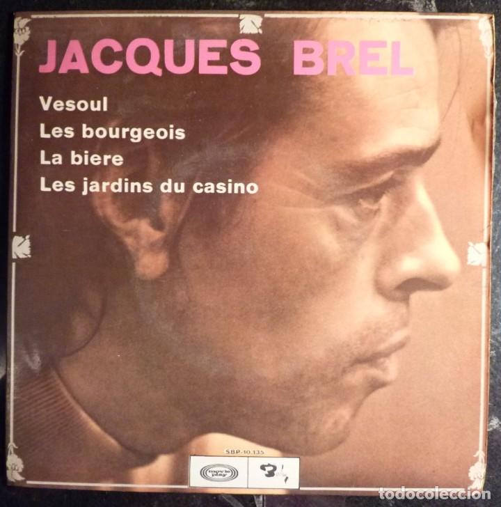 Discos de vinilo: JACQUES BREL // VESOUL+3// 1969 // EP - Foto 1