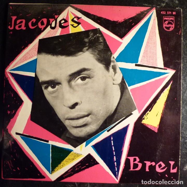 Discos de vinilo: JACQUES BREL // LA VALSE A MILLE TEMPS+3// 1962 // EP - Foto 1
