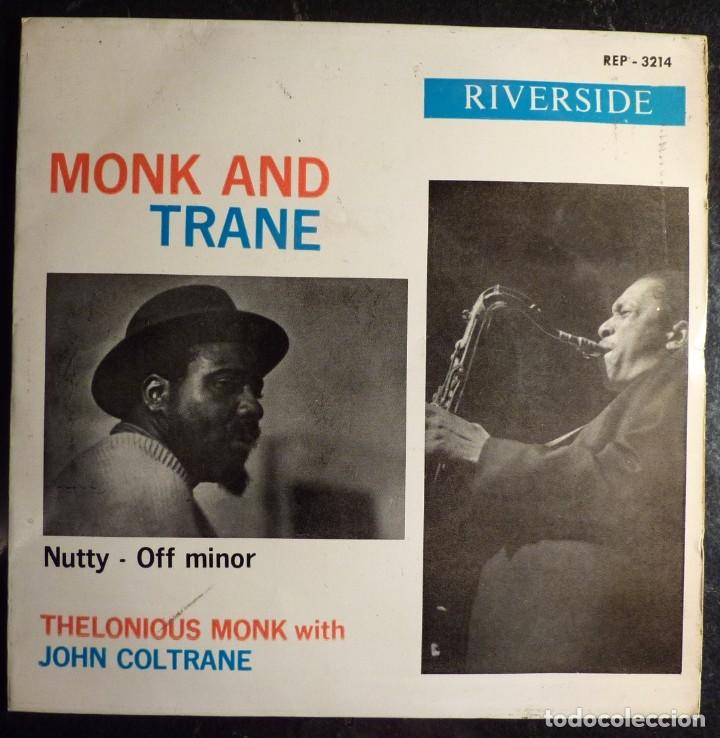 Discos de vinilo: THELONIOUS MONK AND JOHN COLTRANE //NUTTY // 1964 // SINGLE - Foto 1