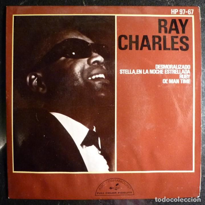 Discos de vinilo: RAY CHARLES // DESMORALIZADO+3 // 1963 // EP - Foto 1