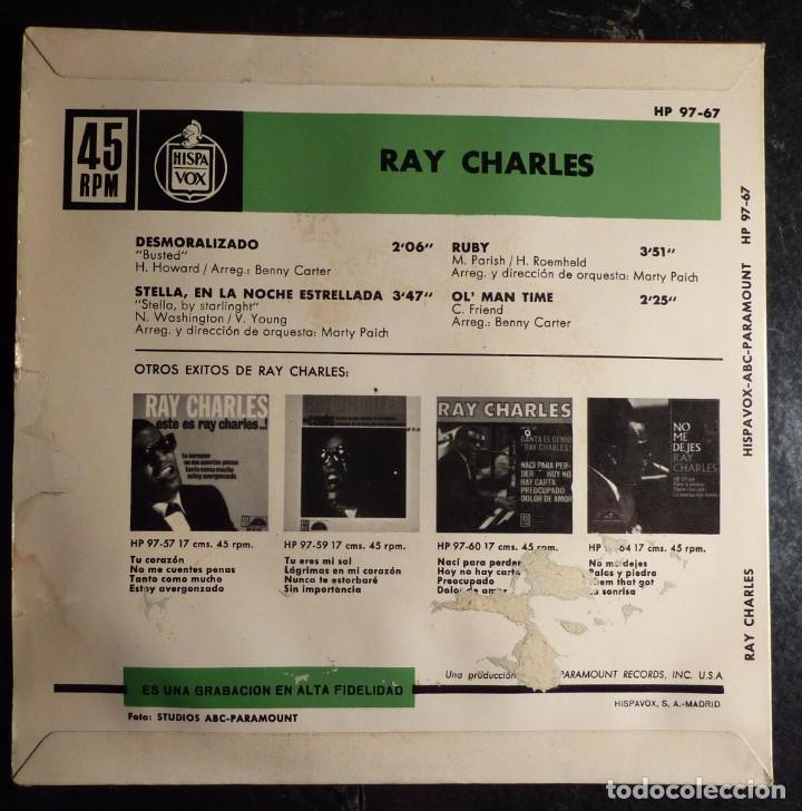 Discos de vinilo: RAY CHARLES // DESMORALIZADO+3 // 1963 // EP - Foto 2