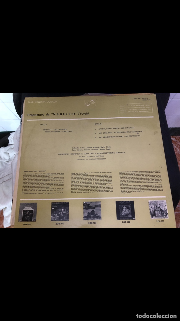 Discos de vinilo: Giuseppe verdi vinilo Lp - Foto 2