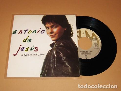 Disques de vinyle: ANTONIO DE JESUS - TE QUIERO MAS Y MAS - SINGLE - 1983