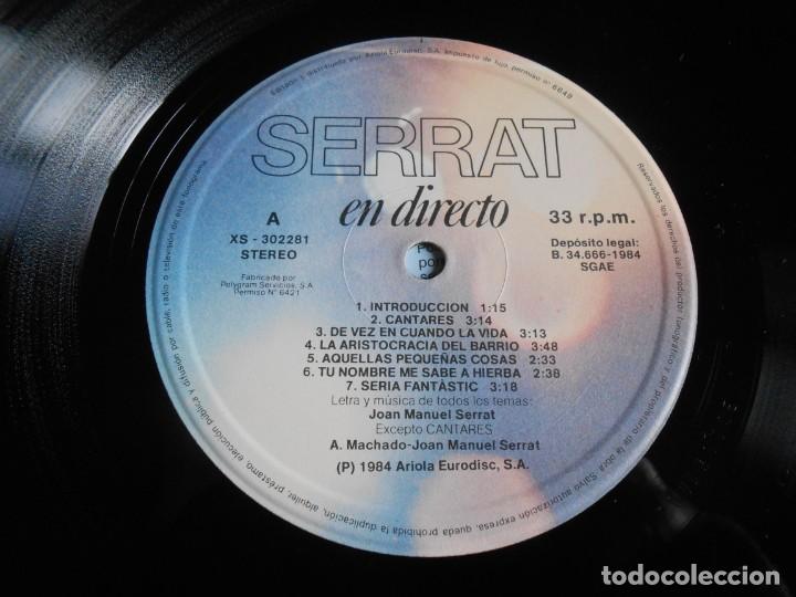 Discos de vinilo: SERRAT EN DIRECTO, 2 LP, INTRODUCCION + 23, A&Ntilde;O 1984 - Foto 11
