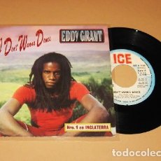 Disques de vinyle: EDDY GRANT - I DON'T WANNA DANCE - SINGLE - 1982. Lote 249153585