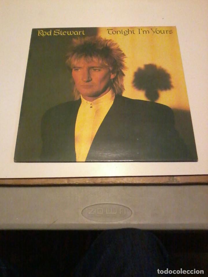 Discos de vinilo: Rod Stewart LP Tonight Im Yours Esp.1981 insert - Foto 1