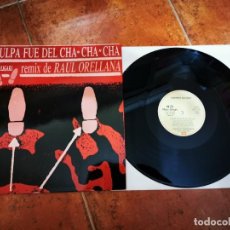 Discos de vinilo: GABINETE CALIGARI LA CULPA FUE DEL CHA CHA CHA REMIX RAUL ORELLANA MAXI SINGLE VINILO 1990 2 TEMAS