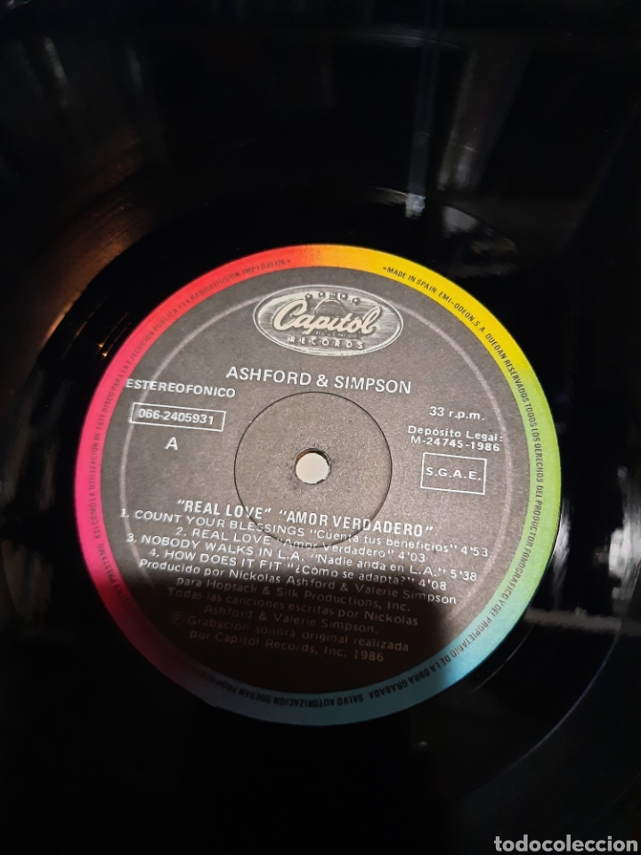 Discos de vinilo: Ashford & Simpson - real love - Foto 2