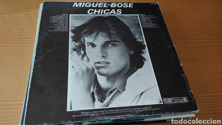 Discos de vinilo: Disco vinilo LP MIGUEL BOSE &rdquo;CHICAS&rdquo; - Foto 2