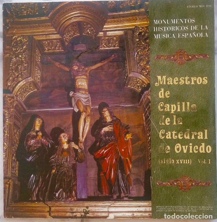 Disques de vinyle: MAESTROS DE CAPILLA DE LA REAL CATEDRAL DE OVIEDO SIGLO XVIII VOL I. LP CON EXTENSO LIBRETO+INSERTO