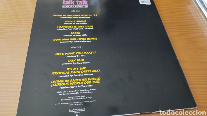 Discos de vinilo: Raro Disco vinilo LP TALK TALK &rdquo;HISTORY REVISITED&rdquo; - Foto 2