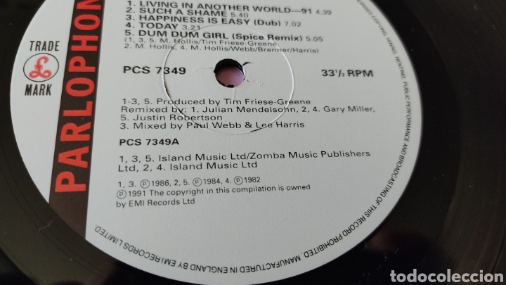 Discos de vinilo: Raro Disco vinilo LP TALK TALK &rdquo;HISTORY REVISITED&rdquo; - Foto 7
