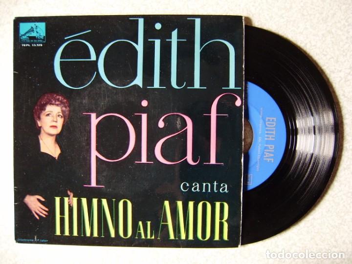 Discos de vinilo: EDITH PIAF.HIMNO AL AMOR + 3...EX - Foto 1