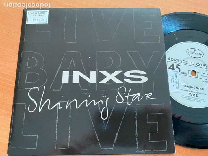 Discos de vinilo: INXS (SHINNING STAR) SINGLE PROMO 1991 (EPI22) - Foto 1