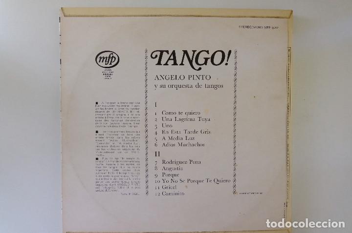 Discos de vinilo: TANGO. ANGELO PINTO Y SU ORQUESTA DE TANGOS. LP - Foto 2