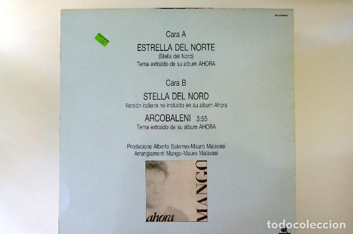 Discos de vinilo: MANGO. ESTRELLA DEL NORTE - MAXI SINGLE 1987 ARIOLA - Foto 2