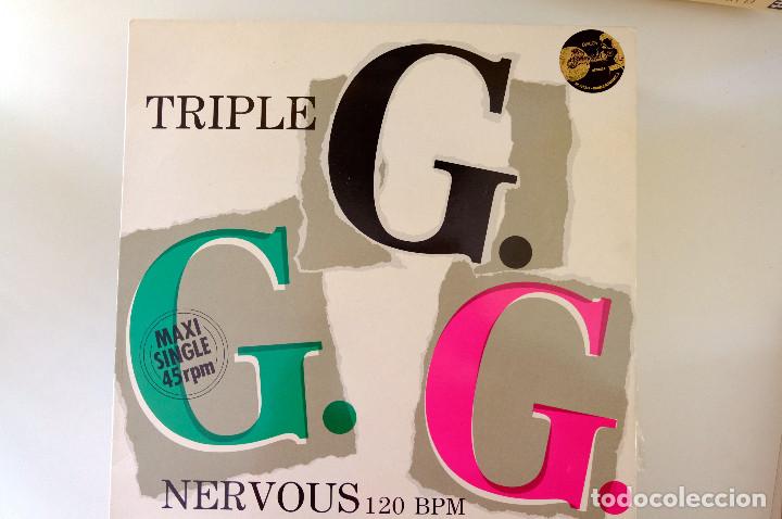 Discos de vinilo: TRIPLE G. NERVOUS. MAXI SINGLE - VINILO 1987 - Foto 1
