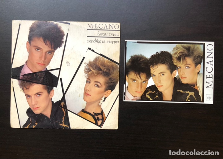 Discos de vinilo: Mecano Single Barco a Venus y postal - Foto 2