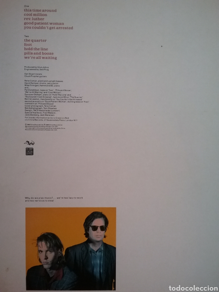 Discos de vinilo: GREEN ON RED 1989 China Records - Foto 2