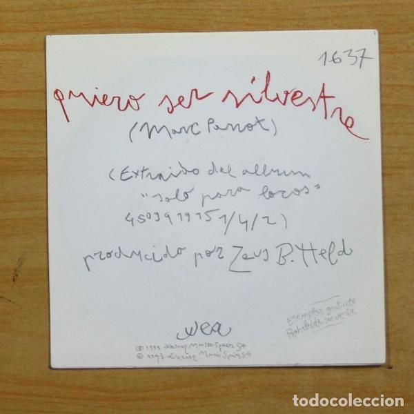 Discos de vinilo: MARC PARROT - QUIERO SER SILVESTRE - SINGLE - Foto 3