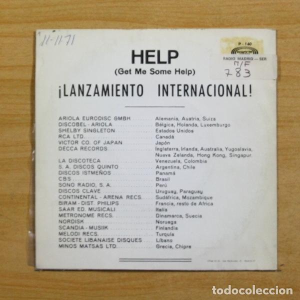 Discos de vinilo: TONY RONALD - HELP GET ME SOME HELP - SINGLE - Foto 3