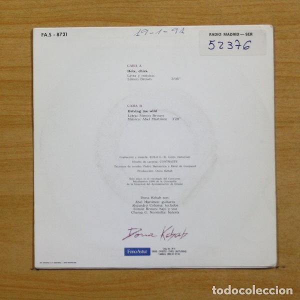 Discos de vinilo: DONA KEBAB - HOLA CHICA - SINGLE - Foto 3