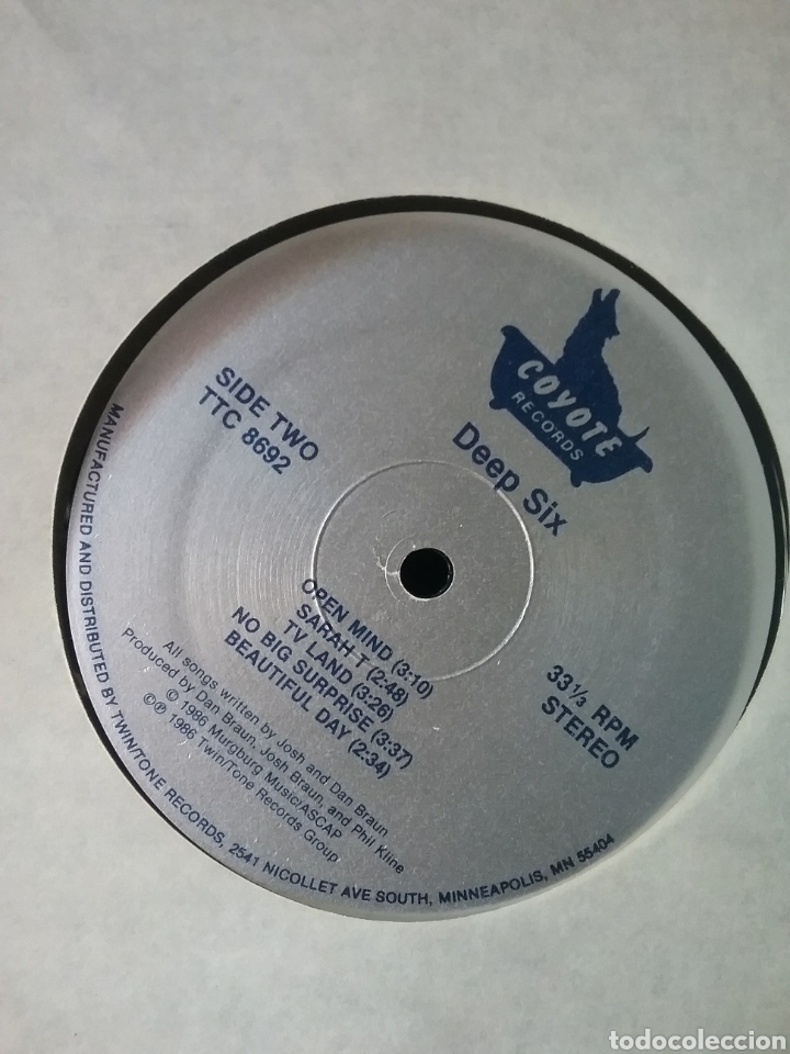 Discos de vinilo: DEEP SIX 1986 Coyote Records - Foto 4