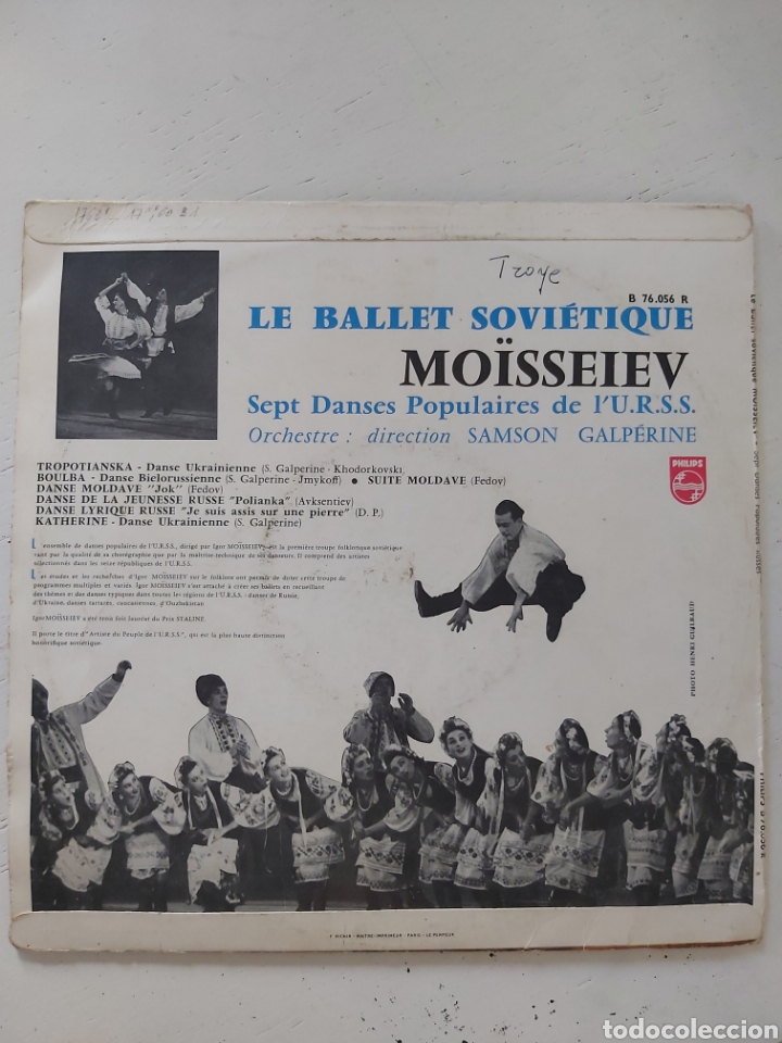 Discos de vinilo: MOISSEIEV. BALLET SOVI&Eacute;TICO. - Foto 2