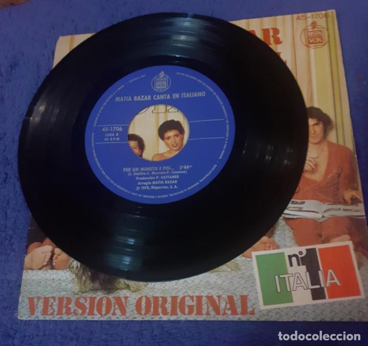 Discos de vinilo: Disco single de Matia Bazar Solo tu - Foto 2