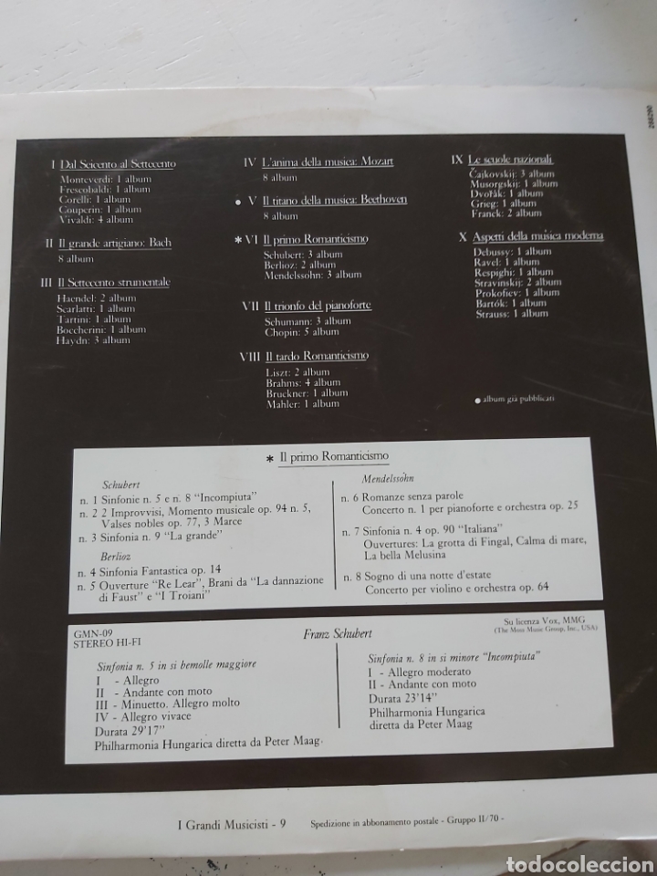 Discos de vinilo: SCHUBERT. SINFONIA N 5 INCOMPLETA. - Foto 2