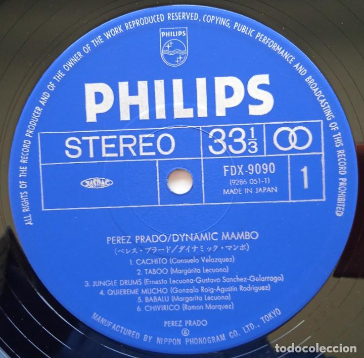 Discos de vinilo: Perez Prado - Dynamic Mambo, 2 LPs, Japan 1976 Philips - Foto 6