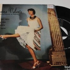 Discos de vinilo: ANTIGUO VINILO / OLD VINYL: CATERINA VALENTE: TWISTIN' THE TWIST (7” 1963 ED. ESPAÑOLA) VERY RARE