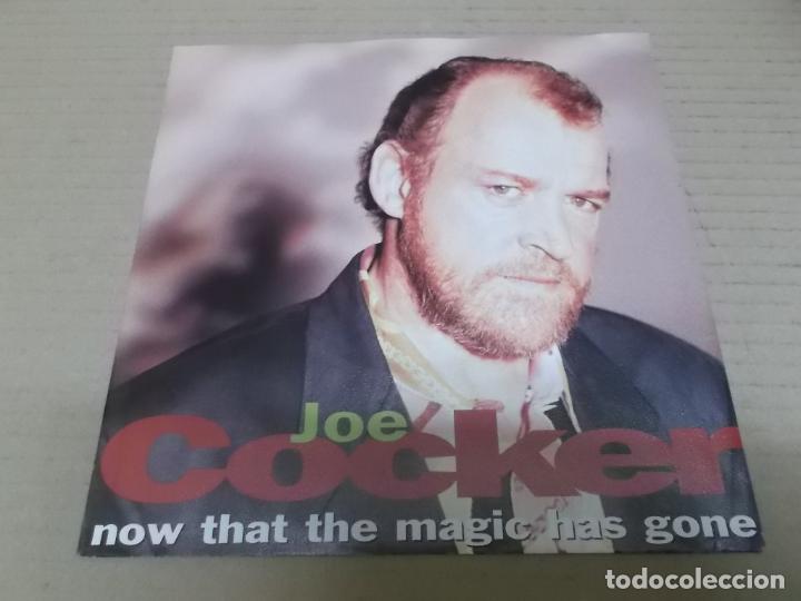 Discos de vinilo: JOE COCKER (SINGLE) NOW THAT THE MAGIC HAS GONE A&Ntilde;O 1992 - Foto 1