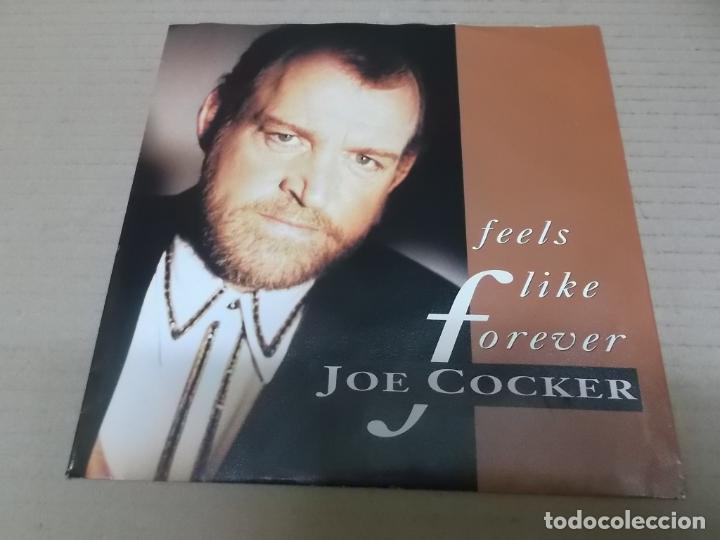 Discos de vinilo: JOE COCKER (SINGLE) FEELS LIKE FOREVER A&Ntilde;O 1992 - Foto 1