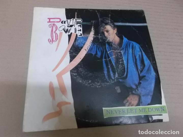 Discos de vinilo: DAVID BOWIE (SINGLE) NEVER LET ME DOWN A&Ntilde;O 1987 - Foto 1