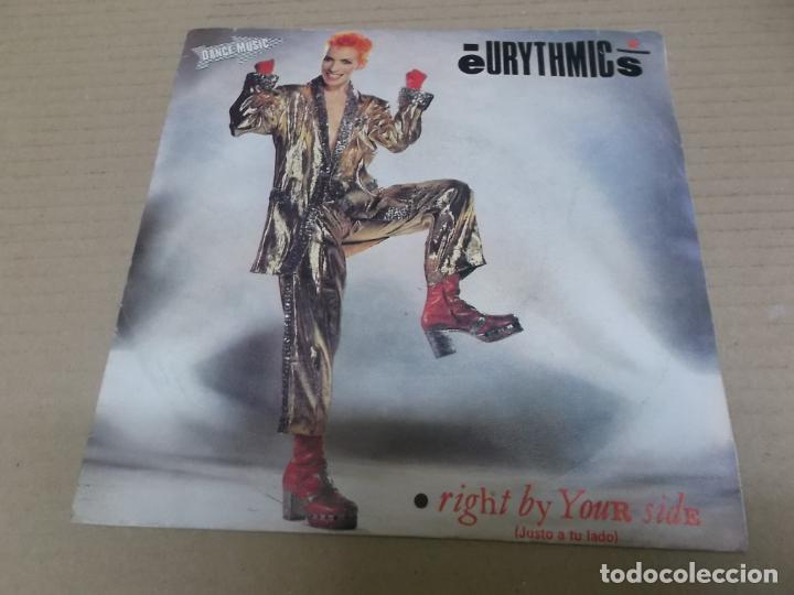 Discos de vinilo: EURYTHMICS (SINGLE) RIGHT BY YOUR SIDE A&Ntilde;O 1983 - PROMOCIONAL - Foto 1