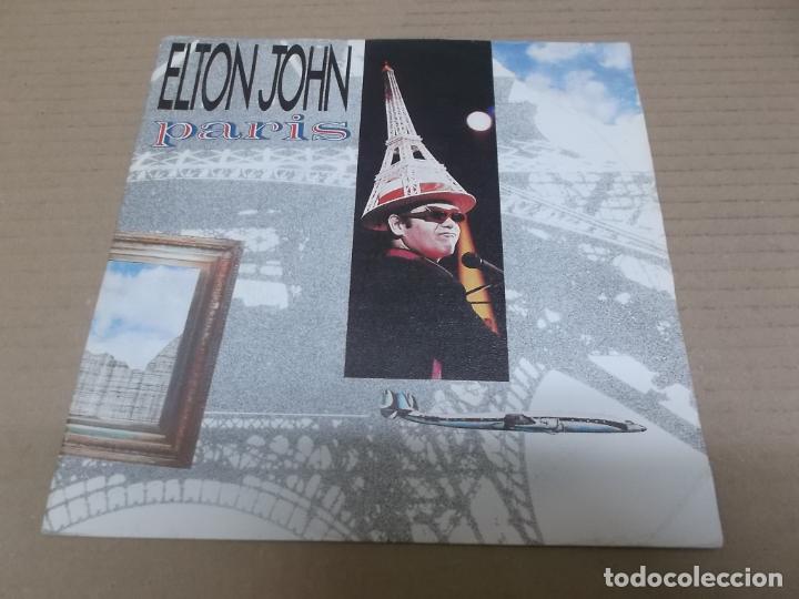 Discos de vinilo: ELTON JOHN (SINGLE) PARIS A&Ntilde;O 1987 - Foto 1