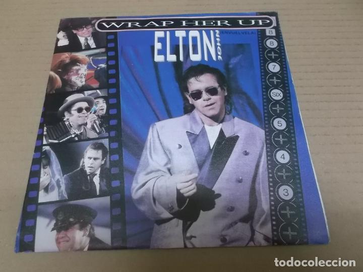 Discos de vinilo: ELTON JOHN (SINGLE) WRAP HER UP A&Ntilde;O 1985 - Foto 1