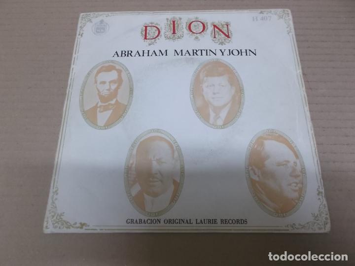 Discos de vinilo: DION (SINGLE) ABRAHAM, MARTIN Y JOHN A&Ntilde;O 1968 - Foto 1