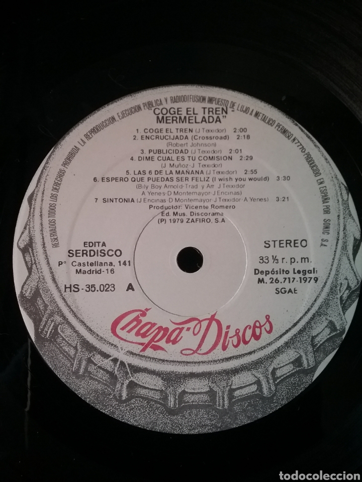 Discos de vinilo: MERMELADA 1979 Chapa Discos - Foto 3