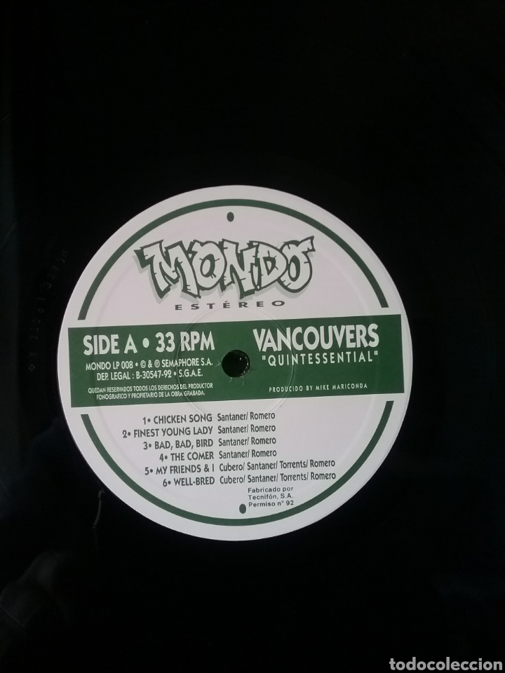 Discos de vinilo: VANCOUVERS 1992 Mondo-Estereo Macaco Semaphore - Foto 5