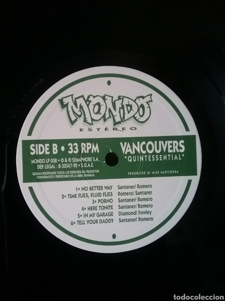 Discos de vinilo: VANCOUVERS 1992 Mondo-Estereo Macaco Semaphore - Foto 6